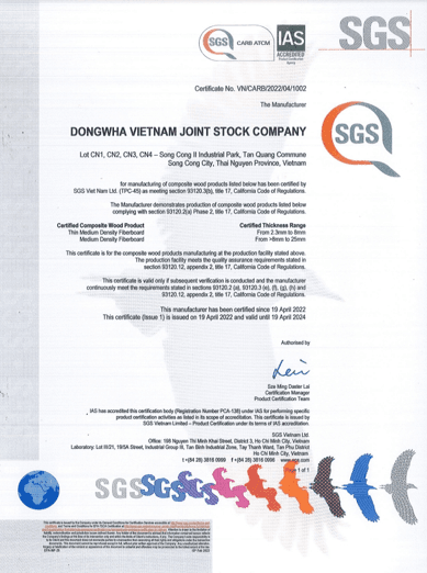 加州空氣資源委員會CARB Certificate.png